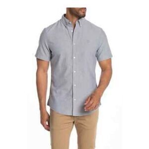 ✨Wallin bros Dobby short sleeve light sz large blue✨